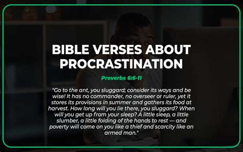 Bible verses about. . Examples of procrastination in the bible